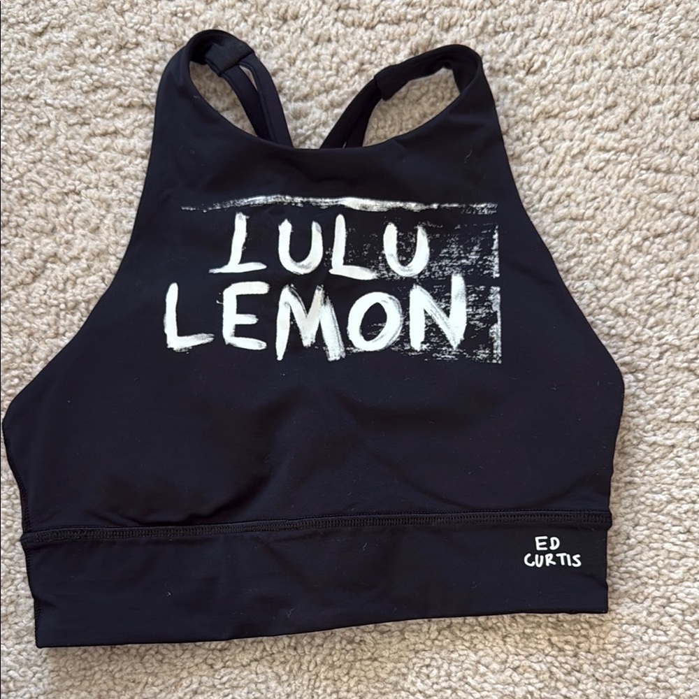 Lululemon Athletica Black Cross-Back Sports Bra